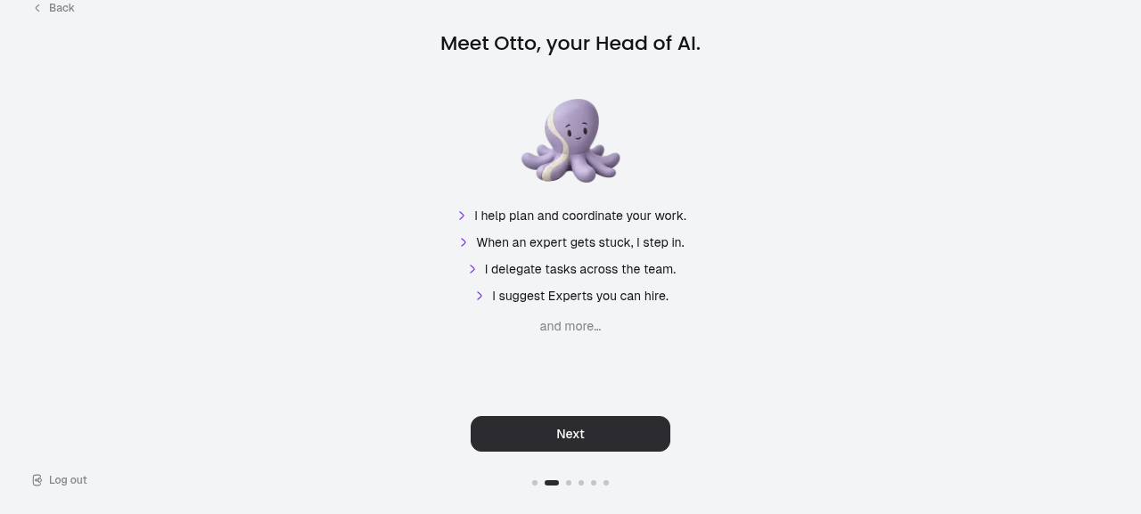 AutoGPT app running under PR #15751 (onboarding gate before marketplace)