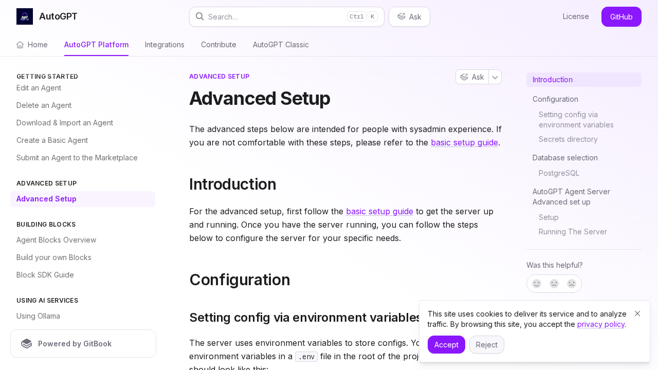 Stable Advanced Setup (200 OK)